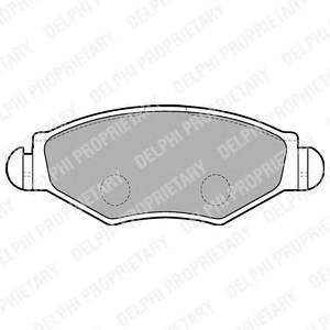 DELPHI LP1699 Комплект тормозных колодок