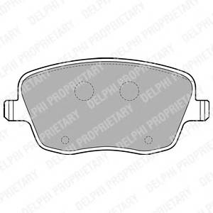 DELPHI LP1728 Комплект гальмівних колодо...