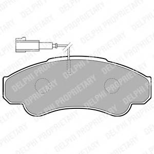 DELPHI LP1751 Комплект тормозных колодок