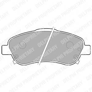DELPHI LP1786 Комплект гальмівних колодо... DELPHI LP1786 Комплект гальмівних колодо...