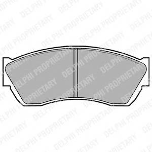 DELPHI LP676 Комплект тормозных колодок...