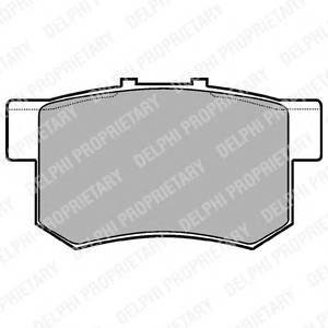 DELPHI LP948 Комплект тормозных колодок