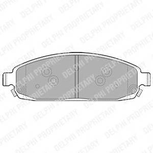 DELPHI LP1931 Комплект тормозных колодок