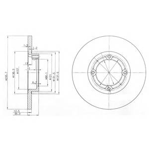 DELPHI BG3551 Тормозной диск DELPHI BG3551 Тормозной диск
