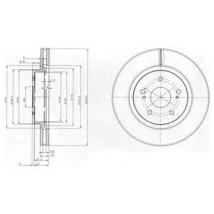 DELPHI BG4131 Тормозной диск DELPHI BG4131 Тормозной диск