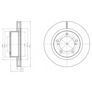 DELPHI BG9067 Тормозной диск DELPHI BG9067 Тормозной диск