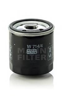 MANN-FILTER W 714/4 Масляний фільтр MANN-FILTER W 714/4 Масляний фільтр