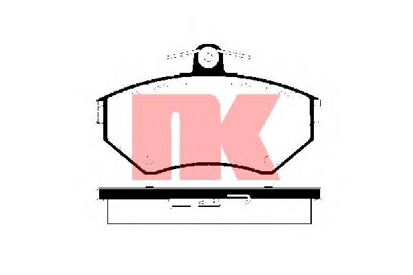 NK 224739 Комплект гальмівних колодо...