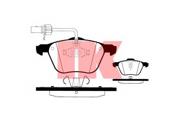 NK 224754 Комплект тормозных колодок