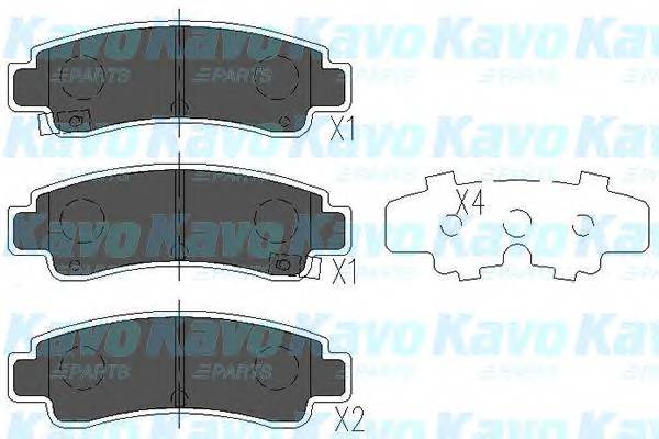 KAVO PARTS KBP-6546 Комплект гальмівних колодо... KAVO PARTS KBP-6546 Комплект гальмівних колодо...