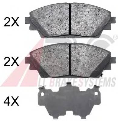 A.B.S. 35022 Комплект тормозных колодок