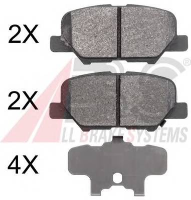 A.B.S. 37975 Комплект тормозных колодок