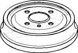 TOPRAN 200 931 Тормозной барабан