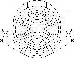 TOPRAN 400 083 Подвеска, карданный вал