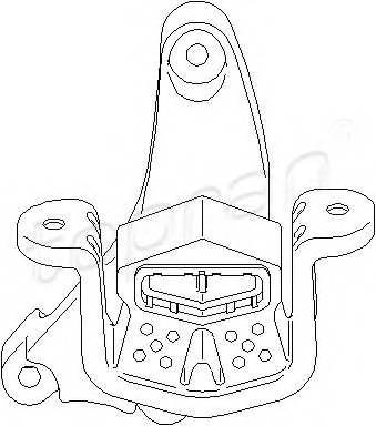 TOPRAN 113 343 Подвеска, ступенчатая коро...
