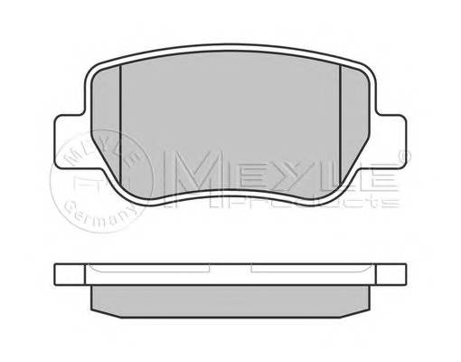 MEYLE 025 248 8516/W Комплект тормозных колодок... MEYLE 025 248 8516/W Комплект тормозных колодок...