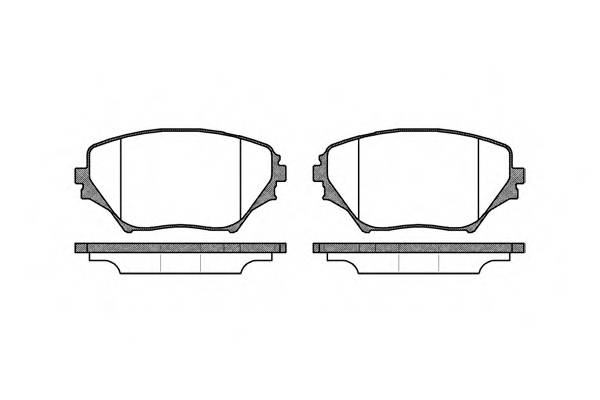 REMSA 0813.00 Комплект тормозных колодок...