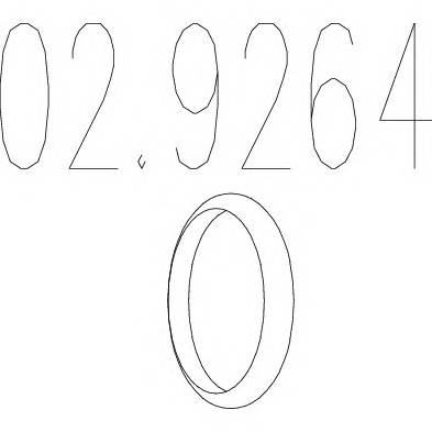 MTS 02.9264 Уплотнительное кольцо, тру