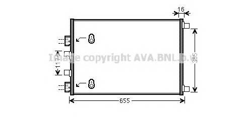 AVA QUALITY COOLING RT5422 Конденсатор, кондиционер AVA QUALITY COOLING RT5422 Конденсатор, кондиционер