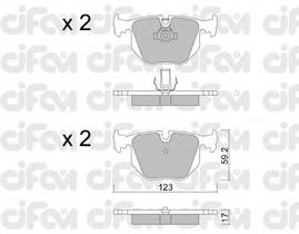 CIFAM 822-560-0 Комплект тормозных колодок