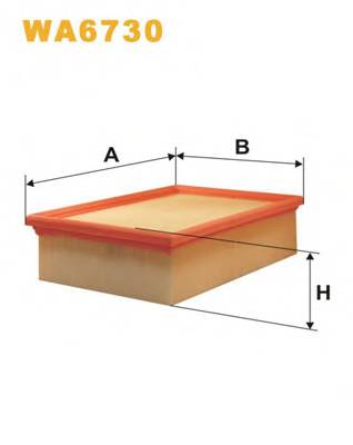 WIX FILTERS WA6730 Повітряний фільтр WIX FILTERS WA6730 Повітряний фільтр