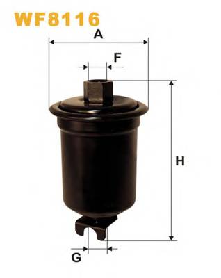 WIX FILTERS WF8116 Паливний фільтр WIX FILTERS WF8116 Паливний фільтр