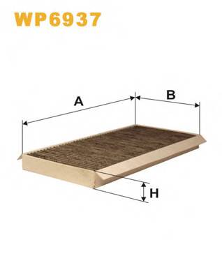 WIX FILTERS WP6937 Фильтр, воздух во внутренно