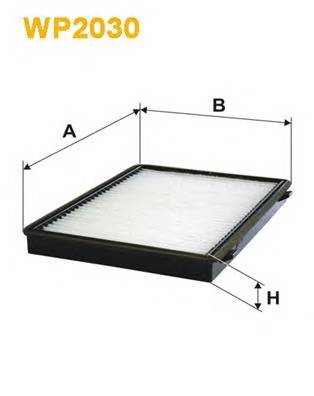 WIX FILTERS WP2030 Фильтр, воздух во внутренно... WIX FILTERS WP2030 Фильтр, воздух во внутренно...