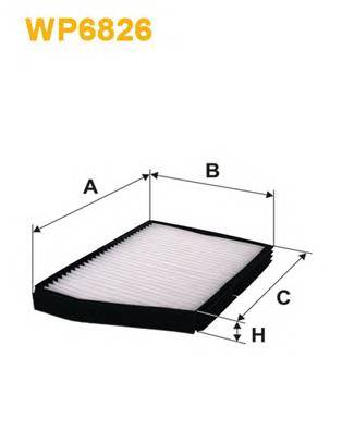 WIX FILTERS WP6826 Фільтр, повітря у внутрішнь... WIX FILTERS WP6826 Фільтр, повітря у внутрішнь...