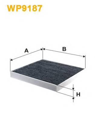 WIX FILTERS WP9187 Фильтр, воздух во внутренно... WIX FILTERS WP9187 Фильтр, воздух во внутренно...