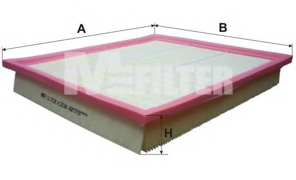 MFILTER K208 Фiльтр салону MFILTER K208 Фiльтр салону