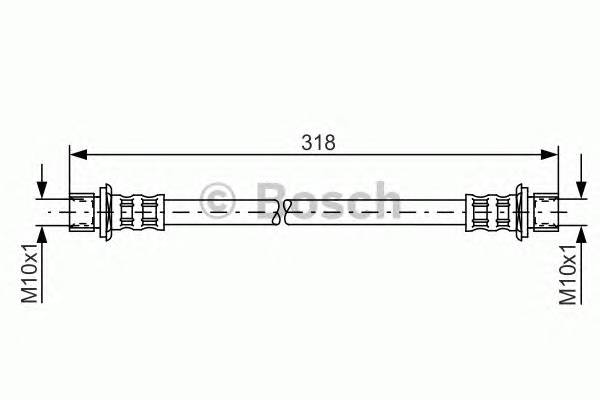 BOSCH 1 987 481 062 Гальмівний шланг BOSCH 1 987 481 062 Гальмівний шланг
