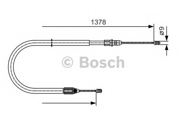 BOSCH 1 987 482 041 Трос, стояночная тормозная ... BOSCH 1 987 482 041 Трос, стояночная тормозная ...