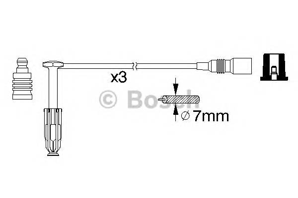 BOSCH 0 986 356 329 Комплект дротів запалюванн... BOSCH 0 986 356 329 Комплект дротів запалюванн...