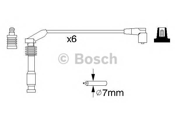 BOSCH 0 986 357 143 Комплект проводов зажигани... BOSCH 0 986 357 143 Комплект проводов зажигани...