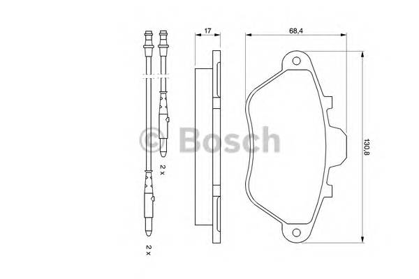 BOSCH 0 986 460 950 Комплект тормозных колодок