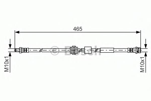 BOSCH 1 987 481 451 Тормозной шланг BOSCH 1 987 481 451 Тормозной шланг