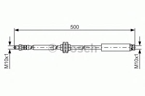BOSCH 1 987 481 452 Тормозной шланг BOSCH 1 987 481 452 Тормозной шланг