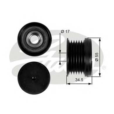 GATES OAP7090 Механизм свободного хода г