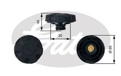 GATES RC248 Кришка, резервуар охолоджу...