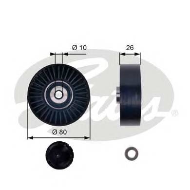 GATES T36006 Паразитный / ведущий ролик, 