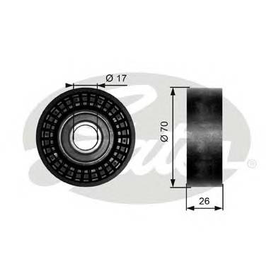 GATES T36249 Паразитный / ведущий ролик, 