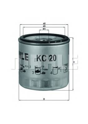 KNECHT KC 20 Паливний фільтр KNECHT KC 20 Паливний фільтр