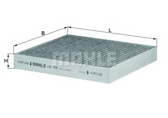 KNECHT LAK 436 Фильтр, воздух во внутренно