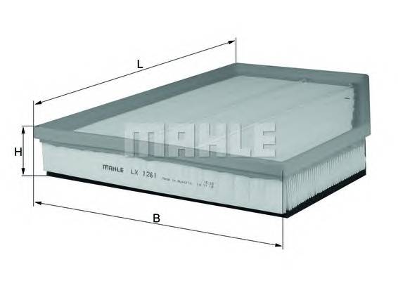 KNECHT LX 1261 Воздушный фильтр