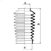 SPIDAN 83654 Пильник рульового механізм