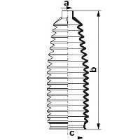 SPIDAN 84077 Пыльник, рулевое управлени