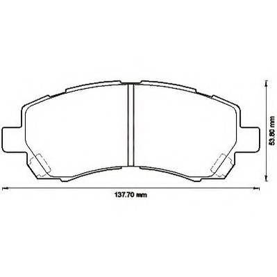 JURID 572566J Комплект тормозных колодок