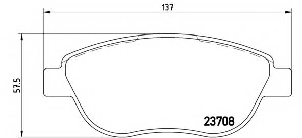 BREMBO P 23 119 Комплект тормозных колодок... BREMBO P 23 119 Комплект тормозных колодок...