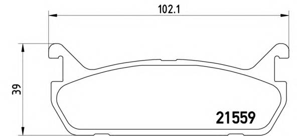 BREMBO P 49 015 Комплект тормозных колодок